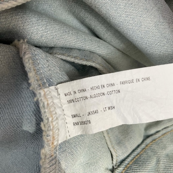 THREAD & Supply light denim washed jean Jacket Small - Picture 9 of 11